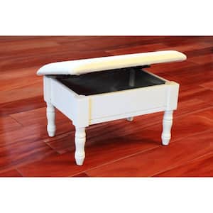 White Accent Foot Stool