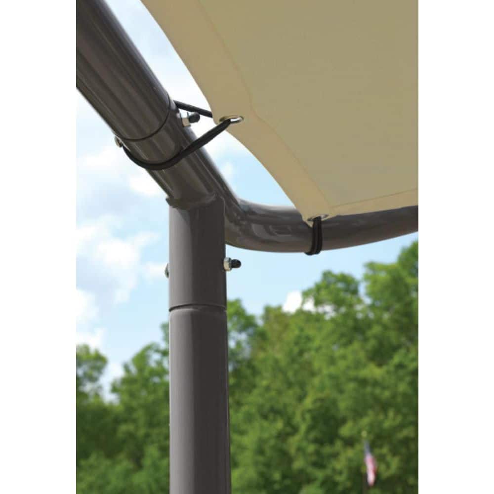 ShelterLogic 10' x 6' Beige Steel Frame Lean-To Canopy