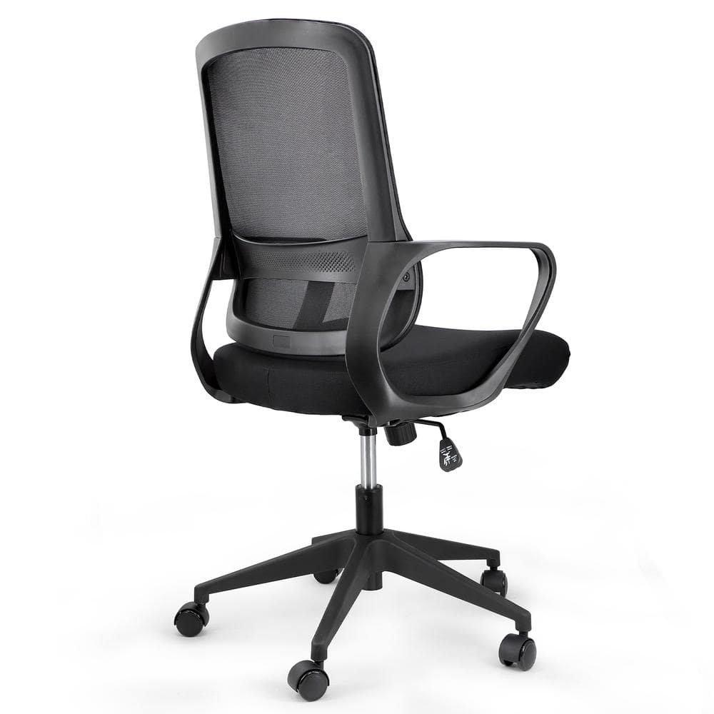 Mid Back Mesh and Fabric Adjustable Height Office Chair