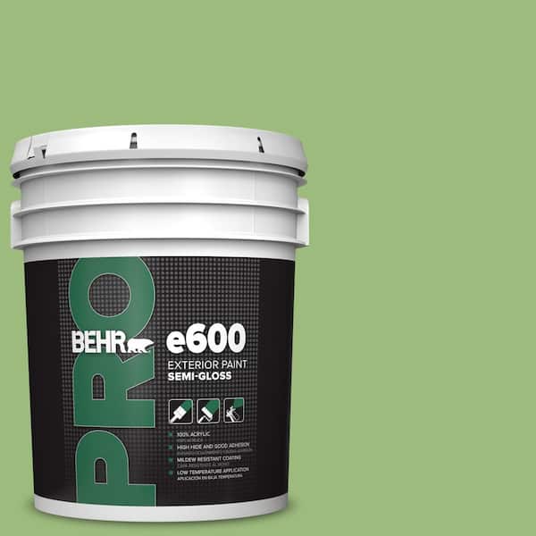 BEHR PRO 5 gal. #P380-5 Gleeful Semi-Gloss Exterior Paint