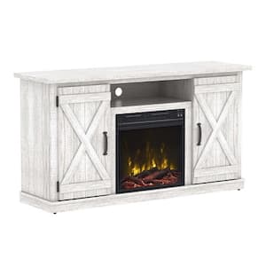 Cottonwood 47.50 in. Media Console Electric Fireplace in White