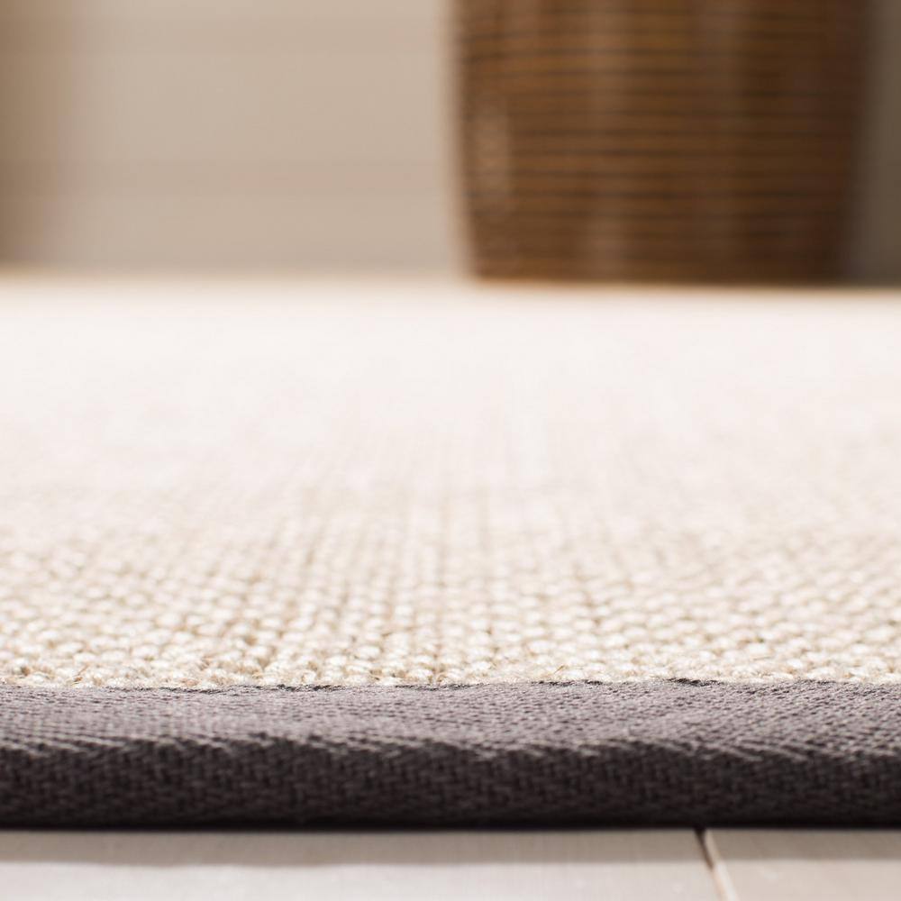 Handwoven Beige Natural Fiber 9' x 12' Rectangular Area Rug