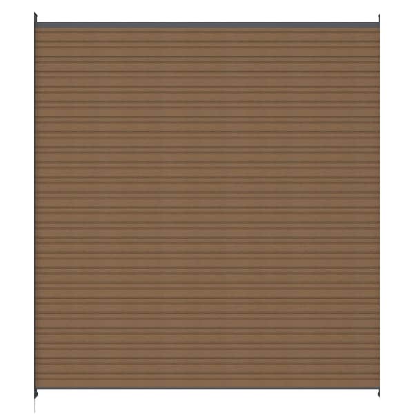 UltraEasy Hybrid Style Enclosures 6 ft. x 6 ft. Peruvian Teak Composite Horizontal Fence Panel Kit with Gray Frame