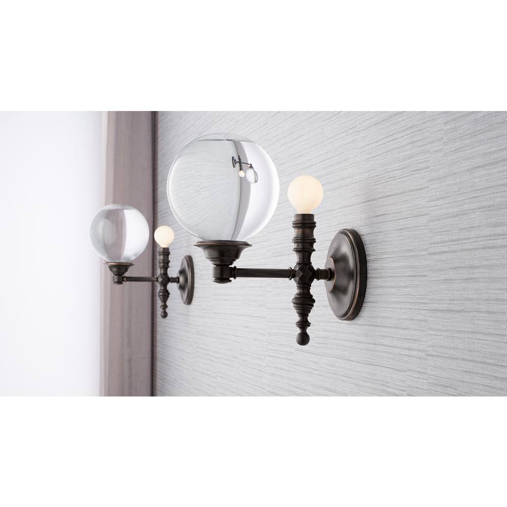 Bronze Jelly Jar 10'' Dimmable Direct Wired Sconce