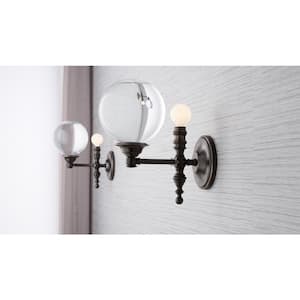 Damask 1-Light Oil Rubbed Bronze Lacemaker Sconce