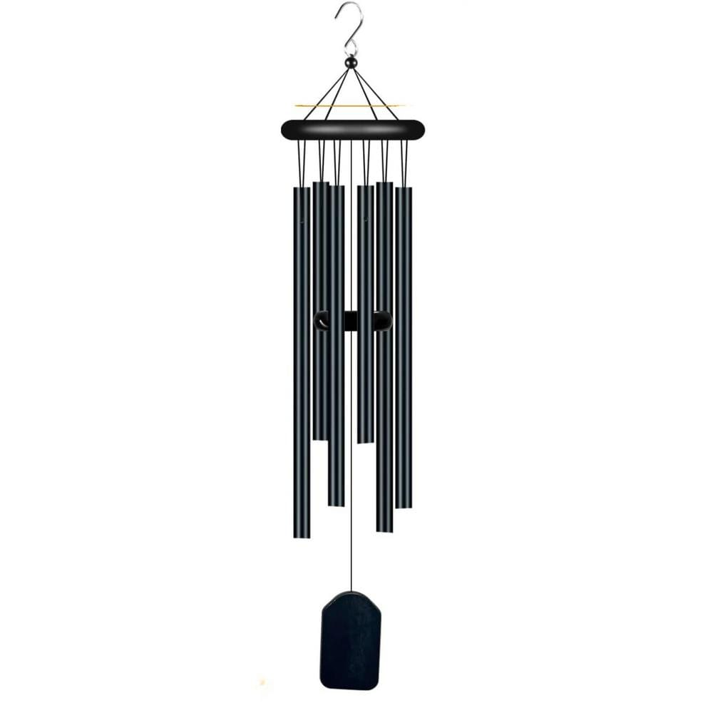 Garden Wind Chimes with 6 Aluminum Alloy Tubes and Hook, Memorial Wind Chim