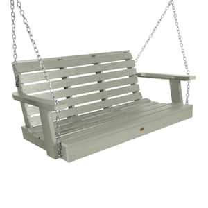 Weatherly 48 in. 2-Person Eucalyptus Recycled Plastic Porch Swing