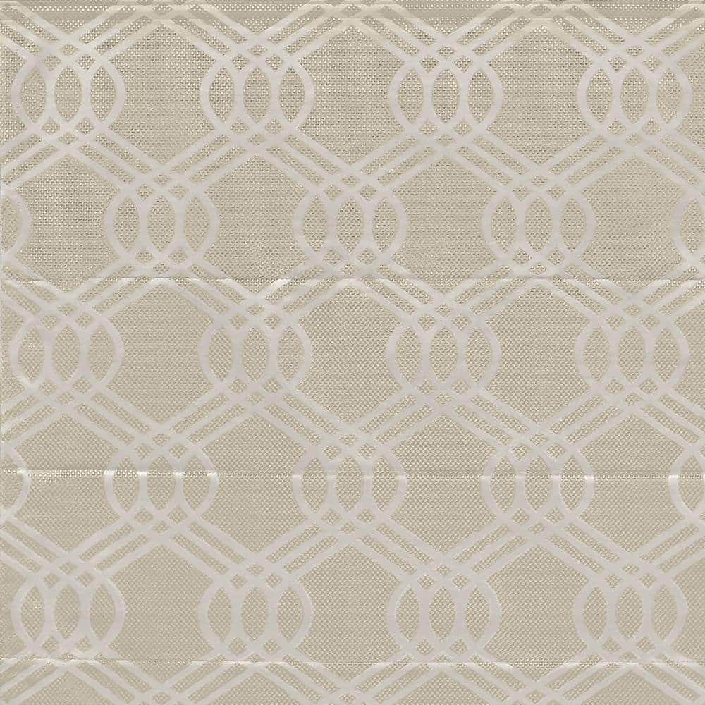 Natural Woven Jacquard Cordless Blackout Roman Shade 27" x 64"