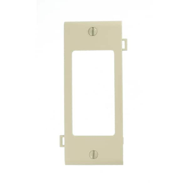 Leviton 1-Gang Light Almond Decora/Rocker Nylon Standard Sectional Center Panel Wall Plate (1-Pack) 0PSC26-00T