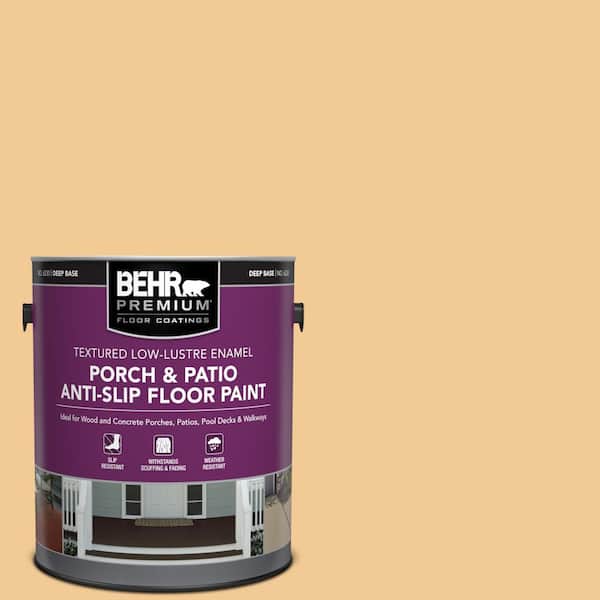 BEHR PREMIUM 1 gal. #M260-4 Lunch Box Textured Low-Lustre Enamel Interior/Exterior Porch and Patio Anti-Slip Floor Paint