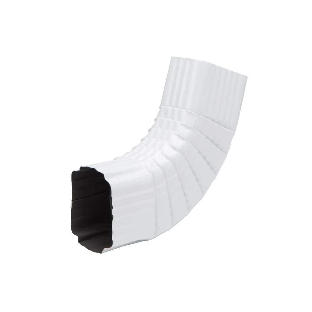 2 in. x 3 in. White Aluminum Downspout B-Elbow price history on PriceWatchPro