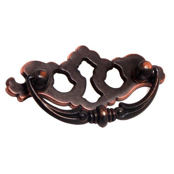 Rish 2.91 in. Rubbed Bronze Cabinet Hardware Center-to-Center Pull-DISCONTINUED