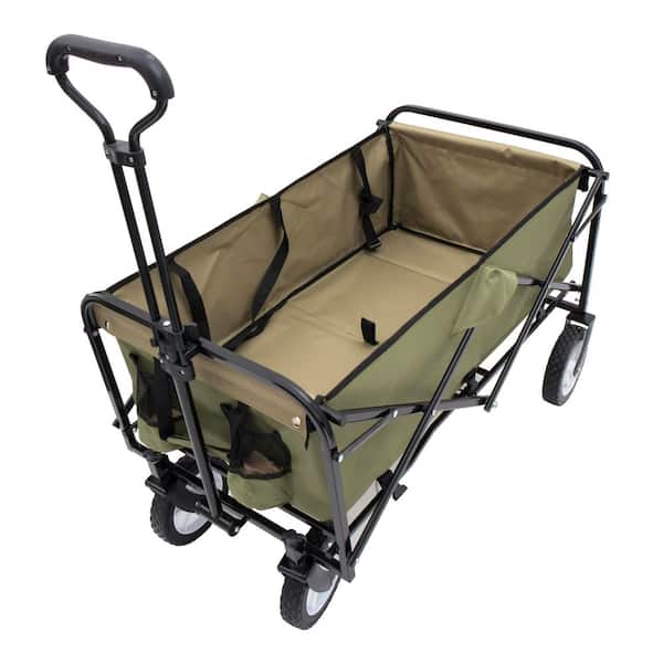 Outdoor Folding Wagon Patio Serving Cart