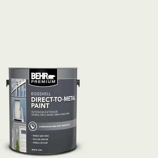 1 gal. #52 White Eggshell Direct to Metal Interior/Exterior Paint