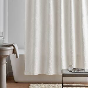 Putnam Matelasse 72 in. Ivory Cotton Shower Curtain