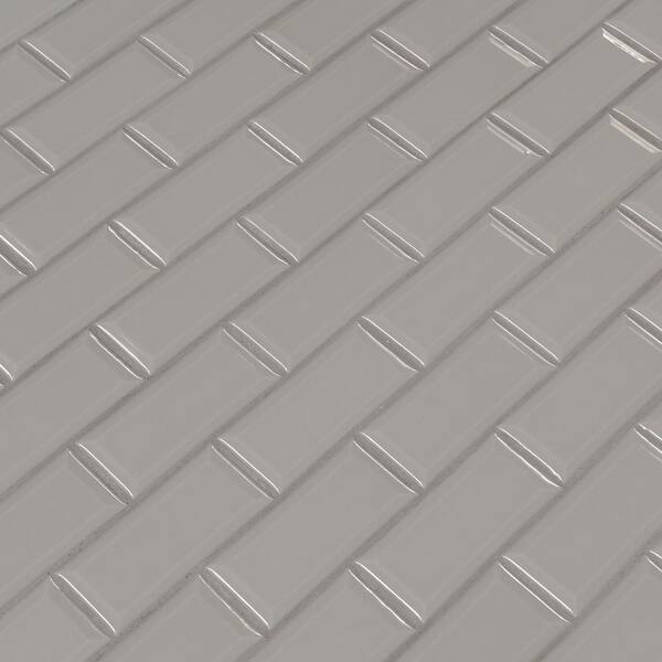 MSI Bright White Bevel 11.47 in. x 11.63 in. x 6 mm Glossy Porcelain Mesh-Mounted Mosaic Tile (13.35 sq. ft. / case) MSI Bright White Bevel 11.47 in. x 11.63 in. x 6 mm Glossy Porcelain Mesh-Mounted Mosaic Tile (13.35 sq. ft. / case)