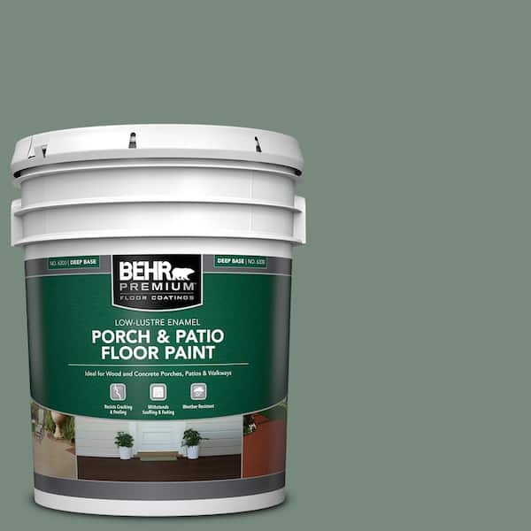 5 gal. #MS-61 Frosted Green Low-Lustre Enamel Interior/Exterior Porch and Patio Floor Paint