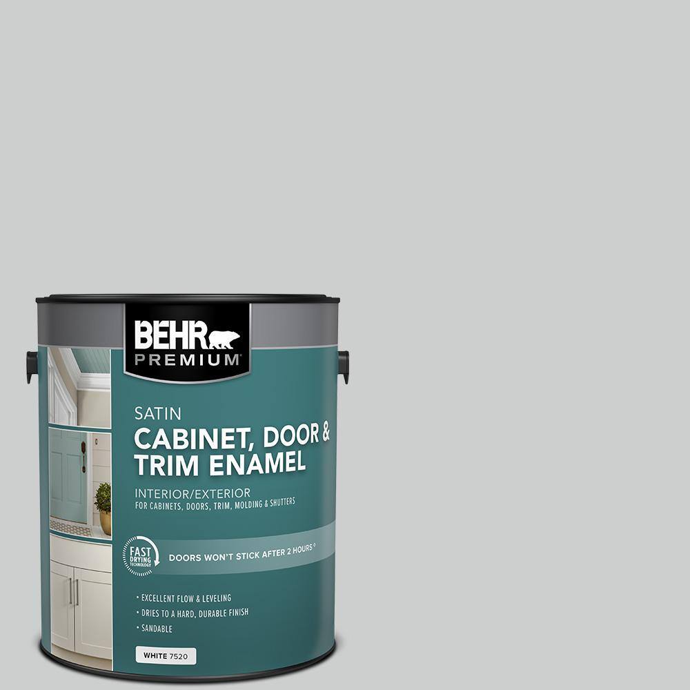 BEHR PREMIUM 1 gal. 760E2 Manhattan Mist Satin Enamel Interior