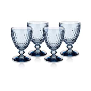 Boston Blue Water Goblets (Set of 4)