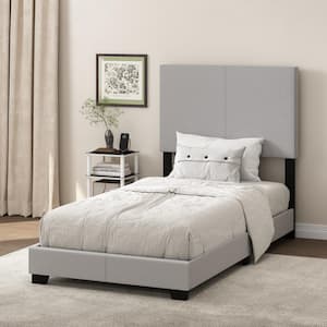 Pessac Gray Upholstered Frame Twin Panel Bed