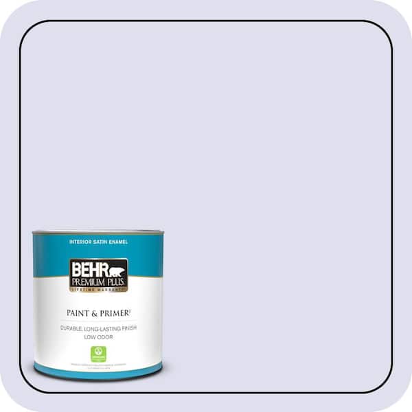 BEHR PREMIUM PLUS 1 qt. #P550-1 Imagination Satin Enamel Low Odor Interior Paint & Primer