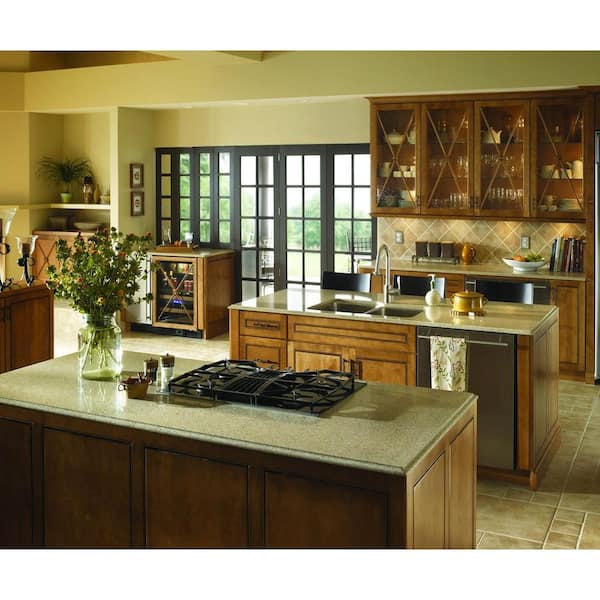 2 in. x 4 in. Quartz Countertop Sample in Bamboo