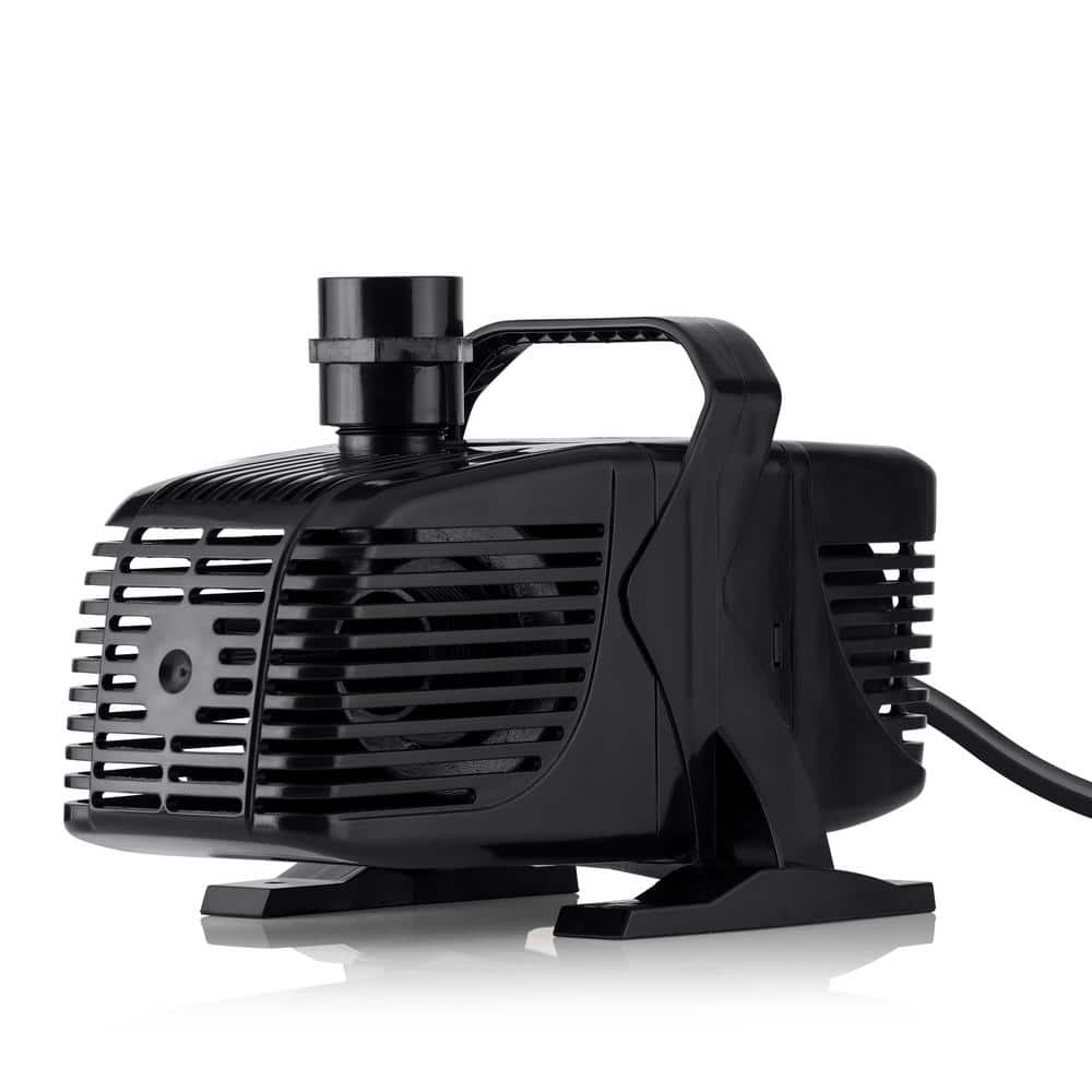 Black Submersible Water Pump with 33' Cord for Fountains & Ponds