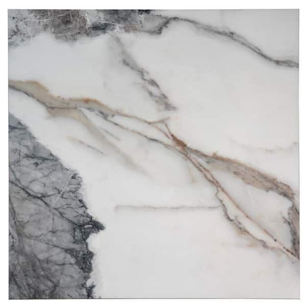 Apollo Tile Pinnacle 32 in. x 32 in. Matte Soft White with Light Gray Porcelain Wall and Floor Tile (13.78 sq. ft./case)-2 Pack