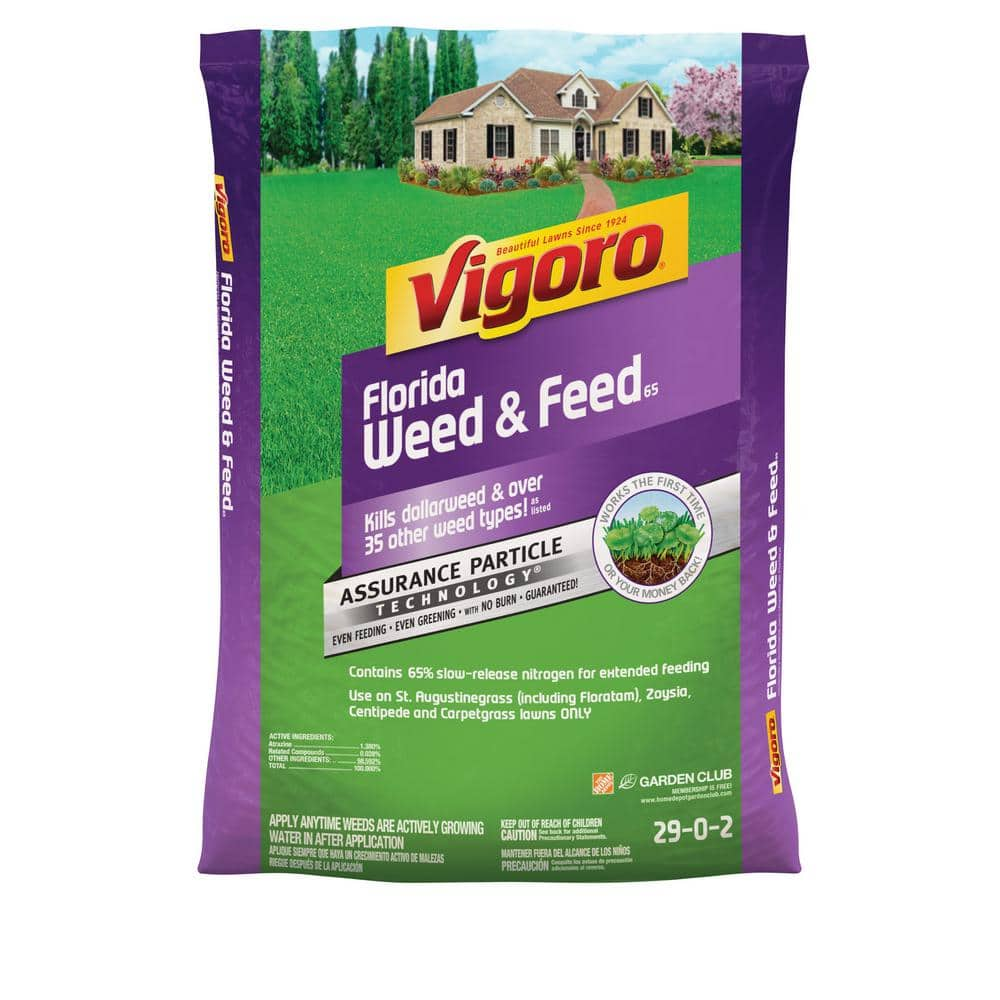 Vigoro 16 Lbs 5000 Sq Ft Weed And Feed Weed Killer Plus Lawn Fertilizer For Florida Grass