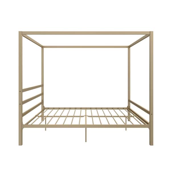 Rory Gold Metal King Canopy Bed