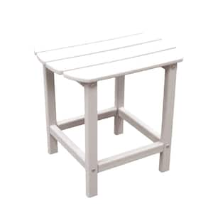 St Charles Ivory Plastic Outdoor Side Patio Table