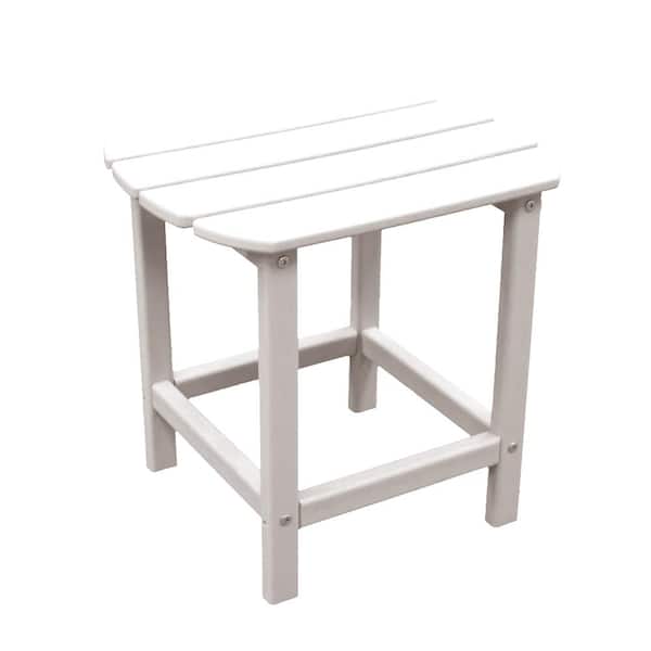 NewTechWood St Charles Ivory Plastic Outdoor Side Patio Table
