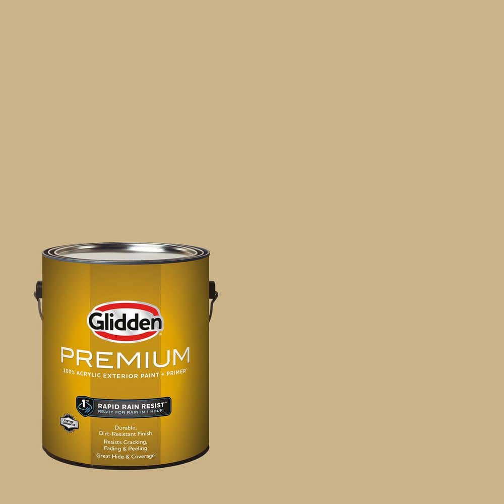 Glidden Premium 1 gal. PPG1093-4 Somber Flat Exterior Latex Paint
