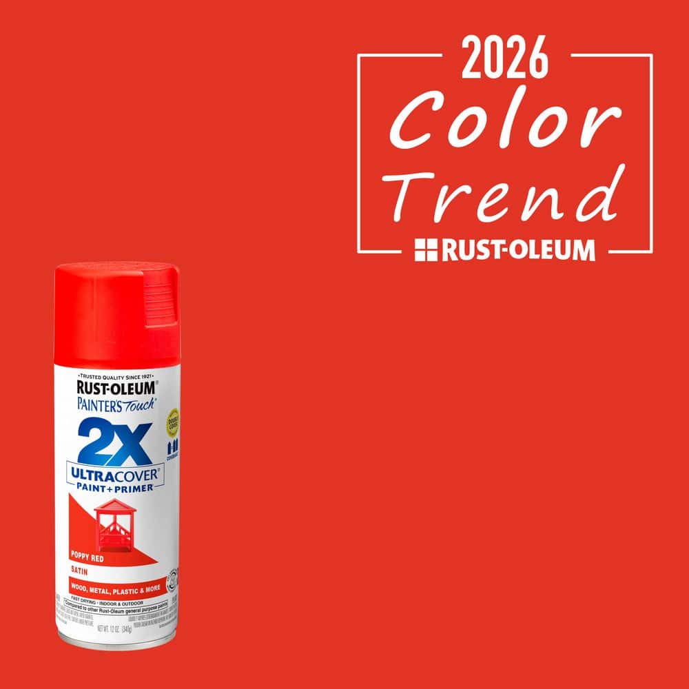 Rust-Oleum Painter's Touch 2X 12 oz. Satin Poppy Red General