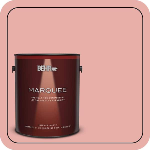 BEHR MARQUEE 1 gal. #160C-3 Rose Silk Matte Interior Paint & Primer