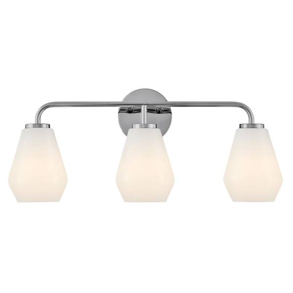 LARK - Gio 24.0 in. 3 Light Chrome Vanity Light