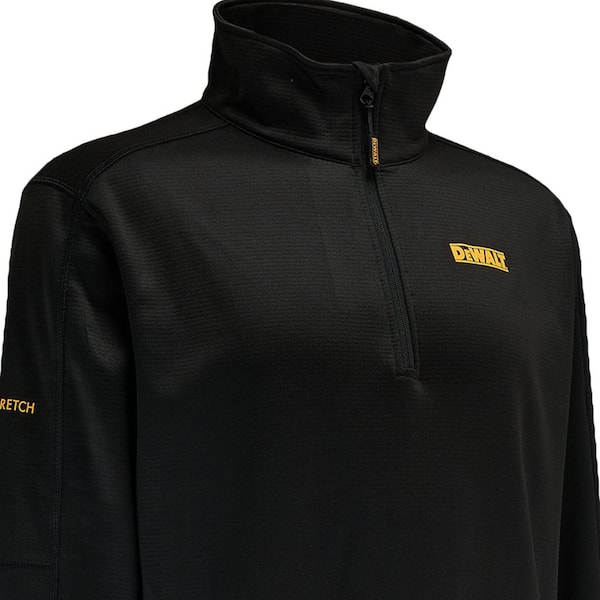 DEWALT Jonesboro Men's Medium Black Polyester Stretch 1/4-Zip