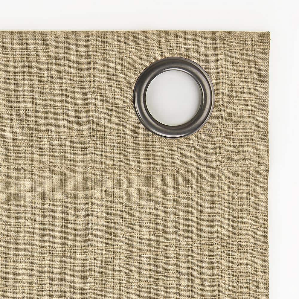 Soft Gold Fleece Insulated Blackout Curtain Panel 50x84