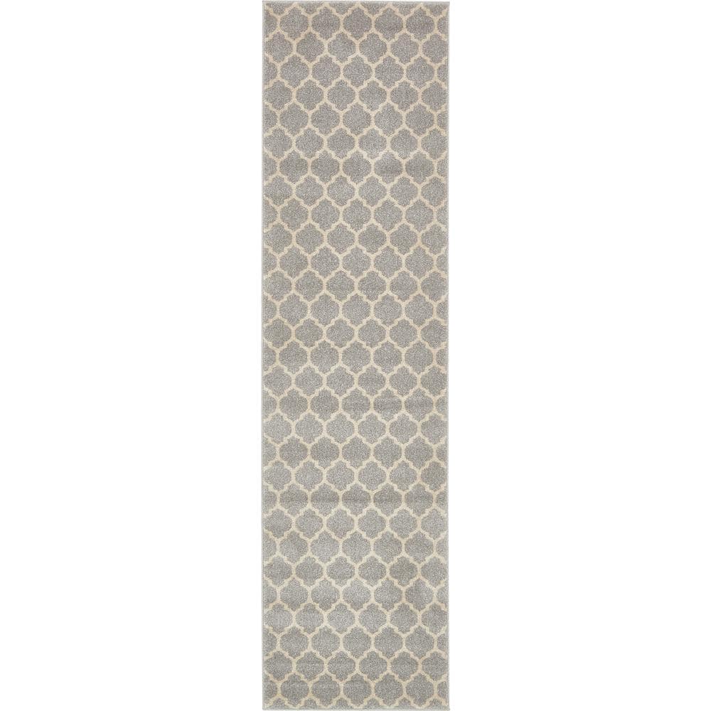 Trellis Philadelphia Light Gray/Beige 2 ft. x 7 in. x 10 in. Runner Rug price history on PriceWatchPro