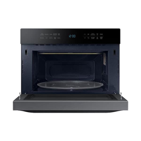 Samsung PowerGrill Duo 1.2 cu. ft. Built-In Microwave in  Fingerprint-Resistant Black Stainless Steel with Power Convection  MC12J8035CT - The Home Depot