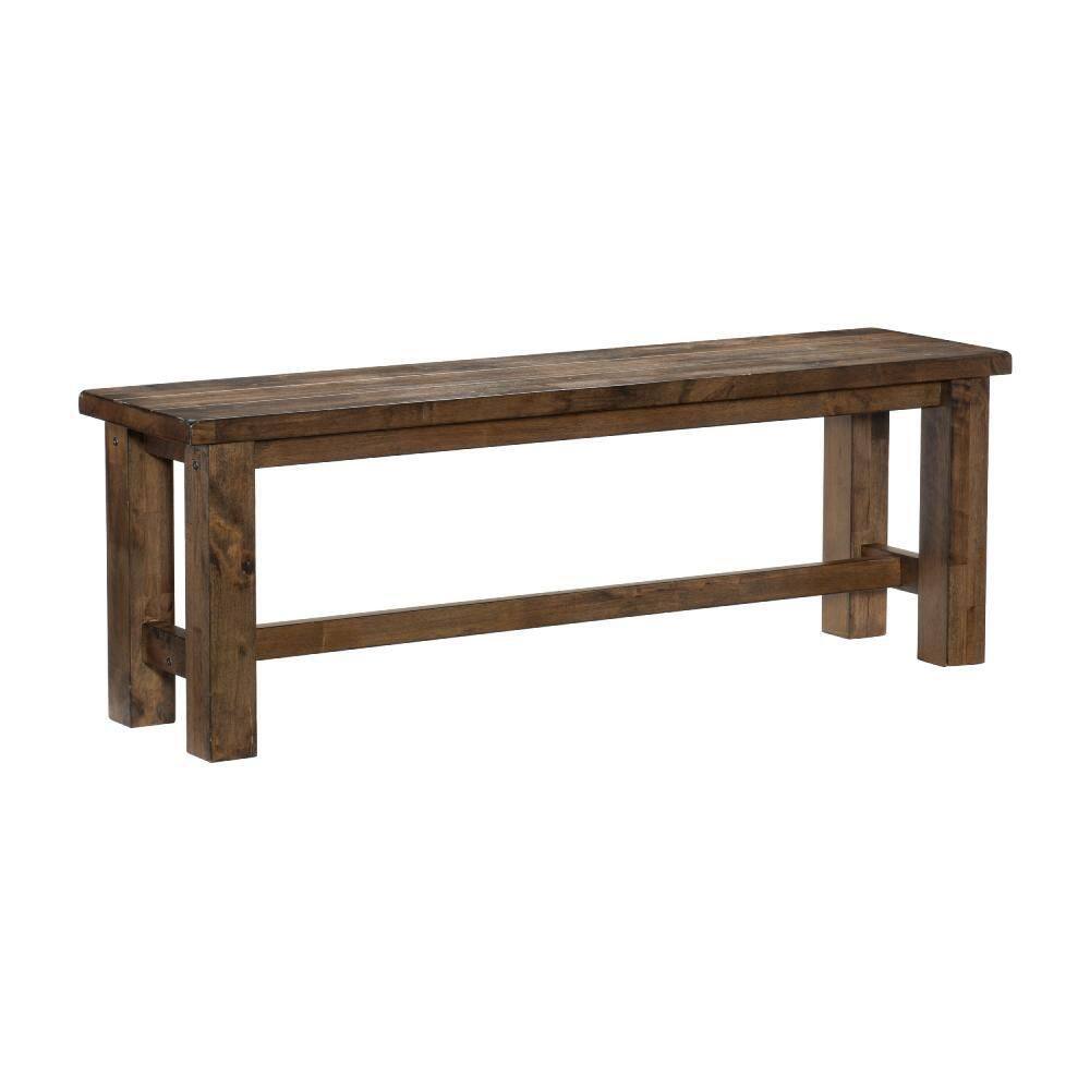 Rick 13 in. W Natural Brown Backless Rubber Wood Dining Bench price history on PriceWatchPro
