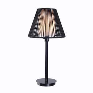 Aspenwood 27. 5 in. Black Outdoor/Indoor Table Lamp