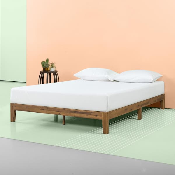 Lucinda King 10 in. Wood Platform Bed