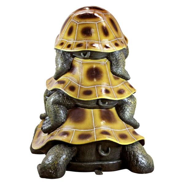 Design Toscano 48 in. H Three's a Crowd Stacked Turtle Giant