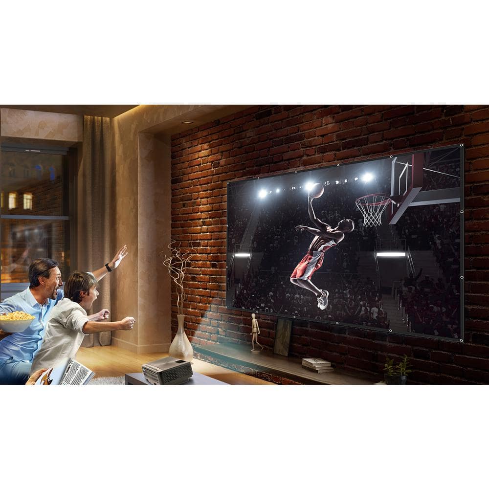 Black Mini Bluetooth DLP Projector with HDMI and USB