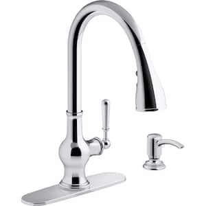 Capilano Single-Handle Pull-Down Sprayer Kitchen Faucet with Boost Technology in Polished Chrome