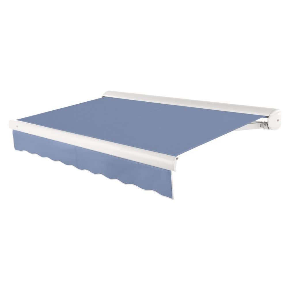 20 ft. Key West Manual Acrylic Fabric Retractable Awning (240 in. W x 120 in. D) in Dusty Blue price history on PriceWatchPro