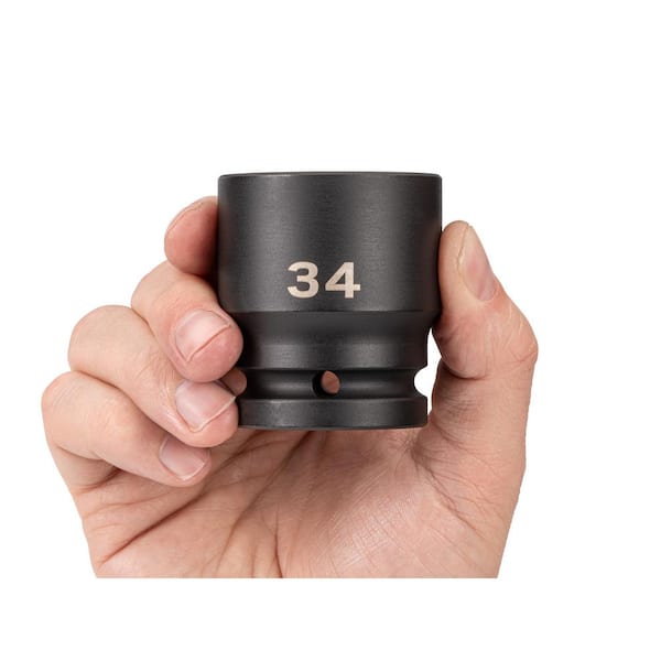 TEKTON 3/4 in. Drive x 34 mm 6-Point Impact Socket SID32134 - The