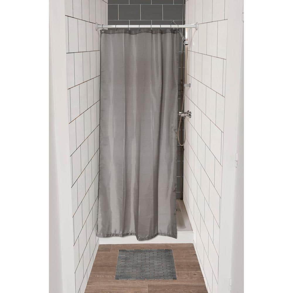 48 Pcs Set Plastic Bathroom Shower Curtain Rings Hooks White