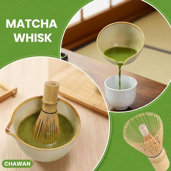 JFVKAF 7-Pieces Japanese Matcha Tea Ceremony Set with Ceramic